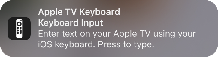 Text Input Notification